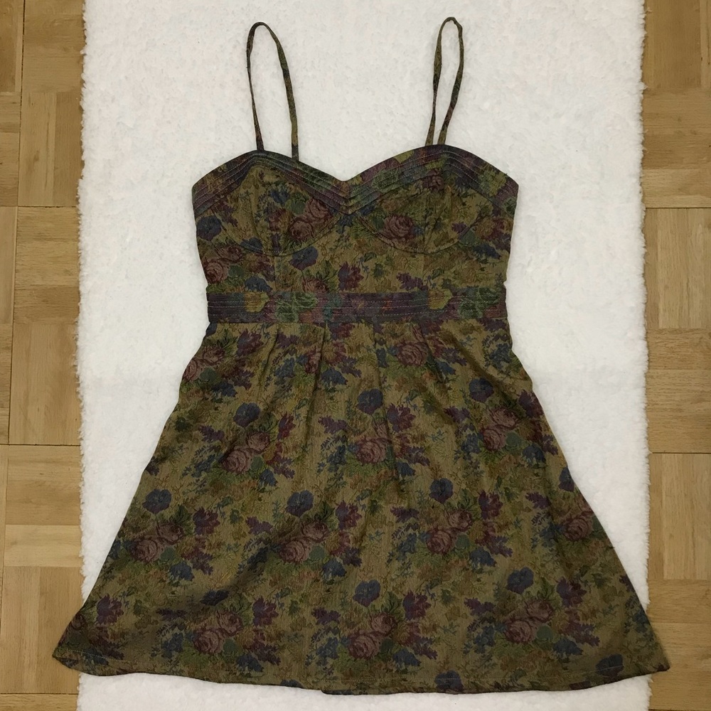 💥SOLD💥Free People Floral Jacquard Dress - Picture 1 of 5
